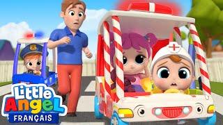 Les Roues de l'Ambulance  Comptines pour Bébé | Little Angel Français