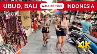 Travel UBUD BALI Indonesia  WALKING tour 2024 [4K]