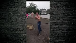 Crazy irish bkb street fight