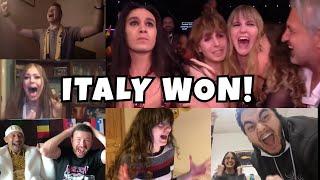 MANESKIN - ITALY WON - COMPILATION LIVE REACTIONS TELEVOTING EUROVISION 2021