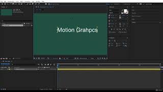 Adobe After Effects Lessons - 2. How to Create and Edit Text Layers