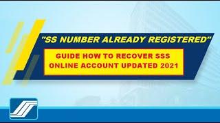 SSS number already registered | Guide how to recover SSS Online Account updated 2021