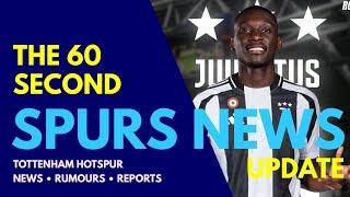 THE 60 SECOND SPURS NEWS UPDATE: Muani to Juventus HERE WE GO! Ange: "January is a Difficult Month!"