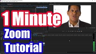 How to Zoom in Adobe Premiere Pro CC (Fast Tutorial)