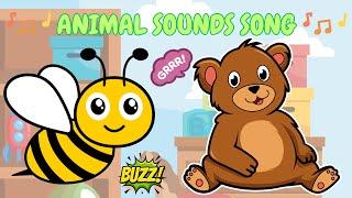  Fun Animal Sounds Song for Kids | Sing Along with Animal Noises | Kids Crazy Playground