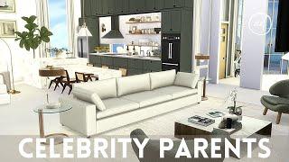 CELEBRITY PARENTS WITH BABY GIRL || Sims 4 || CC SPEED BUILD