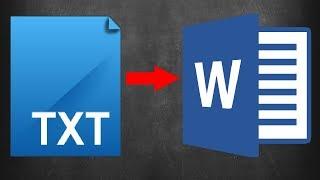 How to Convert Text File to Word