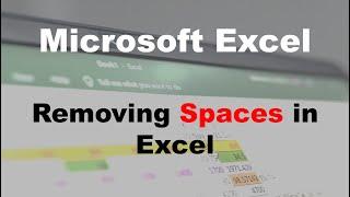 Remove regular & non-breaking spaces in Excel working - Data may be from the web or another software