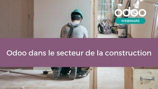 Odoo dans le secteur de la construction