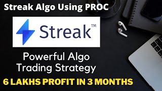 Streak trading strategy with above 90% accuracy | Stock market trading | 6 Lakh Profit in 3 months