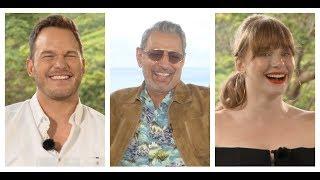 JURASSIC WORLD: FALLEN KINGDOM Interviews: Chris Pratt, Bryce Dallas Howard, Jeff Goldblum