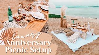 LUXURY ANNIVERSARY PICNIC | *vegan addition* set up a luxury boho picnic with us!