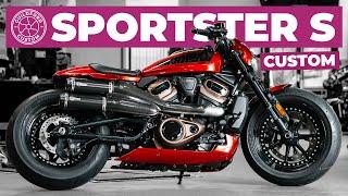 Custom Harley-Davidson Sportster S in Candy Red