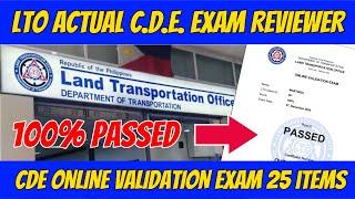 LTO CDE EXAM Reviewer (English) for Driver's License Renewal