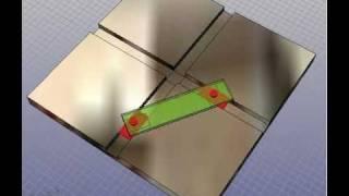 Parametric reciprocator mechanism in Rhino 3D.