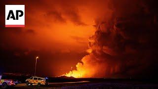 Volcano in Iceland erupts for the fourth time in three months