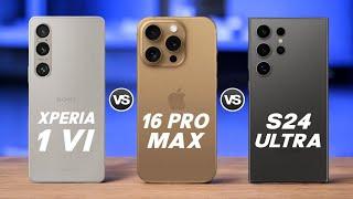 Sony Xperia 1 Vi 5G Vs iPhone 16 Pro Max 5G Vs Samsung Galaxy S24 Ultra 5G