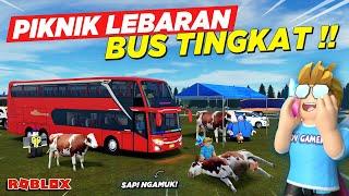 STUDY TOUR NAIK BUS TINGKAT TELOLET SPESIAL LEBARAN KURBAN !! ROLEPLAY BUS INDONESIA - Roblox