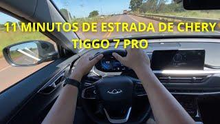 11 MINUTOS DE ESTRADA DE CHERY TIGGO 7 PRO 1.6 TURBO 2023 