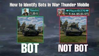 How To Identify Bots in War Thunder Mobile!