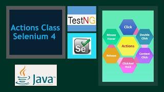 Selenium 4 - Actions Class | How to use the Actions Class Methods in Selenium WebDriver?