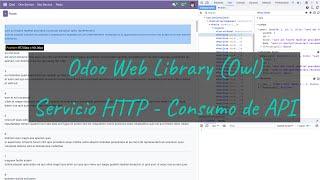 Odoo OWL - Servicio HTTP - Consumo de API - useService("http")