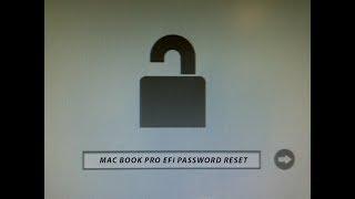 mac book pro efi password reset