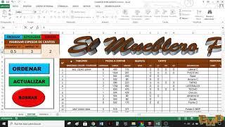 Cutting Optimization + SketchUp + Cuadros inteligentes 2.0 en Excel Parte 4 (Actualizado 2021)