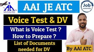 AAI ATC Voice Test & DV | Full Details by AAI ATC