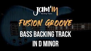Fusion Groove Bass Backing Track in D Minor
