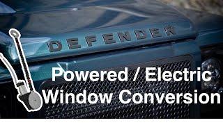 How To Install Universal Power Windows / electric windows / conversion for Defender 90