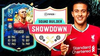 BRAND NEW LIVERPOOL TOTS THIAGO!!! SQUAD BUILDER SHOWDOWN VS AJ3!! - FIFA 20 ULTIMATE TEAM