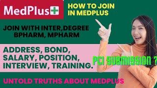 How to join in Medplus| who can join| salary|interview| Bond|Training|#medplus #medicalshop #bpharm