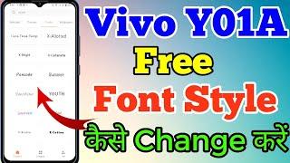 Vivo Y01A Free Font Style Kaise Change Kare // How To Free Font Style Change Setting In Vivo Y01A