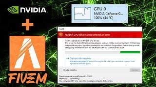 [RESOLVIDO - PT BR] NVIDIA GPU drivers encountered an error (100% GPU)