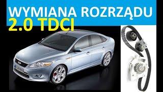 WYMIANA ROZRZĄDU FORD 2.0 TDCI.  CHANGING THE TIMING BELT FORD 2.0 TDCI