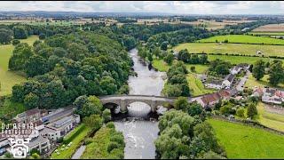 Discover Aerial Drone Footage of Piercebridge Roman Fort, Church& Bridges | DJ Aerial Photography