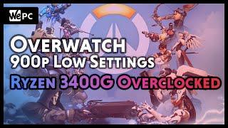 AMD Ryzen 5 3400G Overclocked | Overwatch Benchmark | Low Settings | WePC Gaming Benchmark