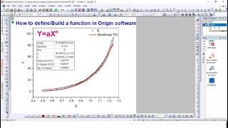 Defining a function in Origin for fitting any curve