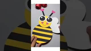 Bomble Bee Honey Bee Paper Craft Super Easy#diy #craft #ytshorts