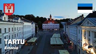 Tartu, Estonia. White nights in June 2024. 4K