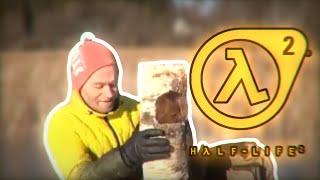 Man killed by a log with Half-Life 2 SFX