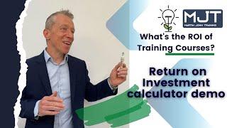 How can you calculate the return on investment (ROI) of training courses?