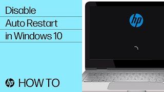 Disable Automatic Restart in Windows 10 | HP Computers | HP Support