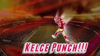 TRAVIS KELCE FALCON PUNCH CELLY