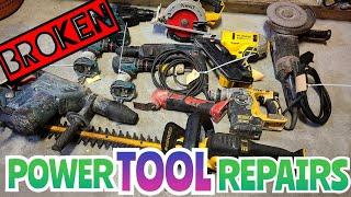 Powertool repairathon video. Repairing the last few tools before the summer holidays