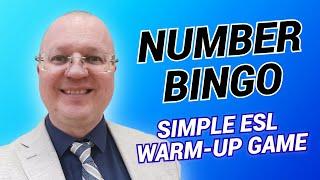 Simple ESL Warm-up Game: Number Bingo