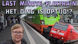 Last minute boeken voor de FlixTrain, en we zijn... OPTIJD!?