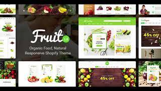 Fruit Shop - Organic Food, Natural Responsive Shopify Theme | Themeforest Website Templates and