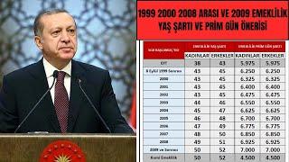 1999 2000 2008 arası ve 2009 emeklilik yaş şartı ve prim gün önerisi! EYT haberleri